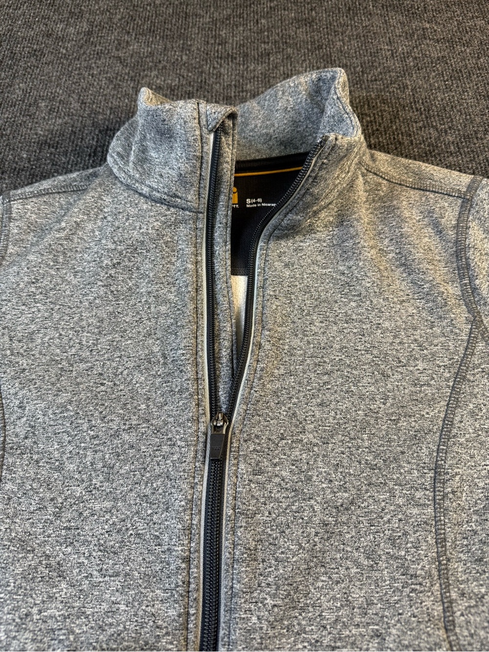 Carhartt Women’s Heather Gray Zip-Up Force Jacket Small - Picture 7 of 11